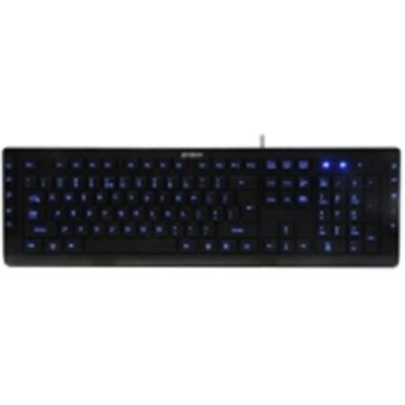 A4TECH Black USB Blue L.E.D. Illuminated Keyboard KD-600L